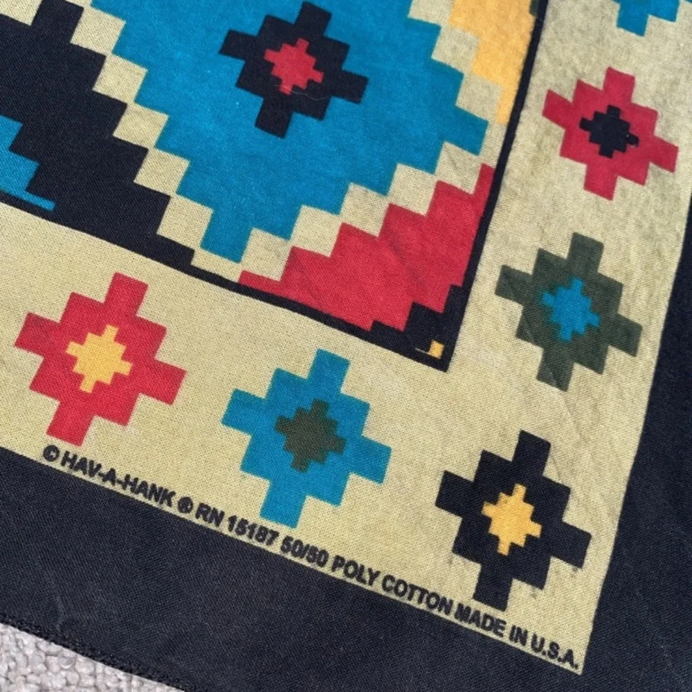 SOUTHWESTERN Bandanna Cotton, Poly USA Made‎ Vintage Multiple Colors